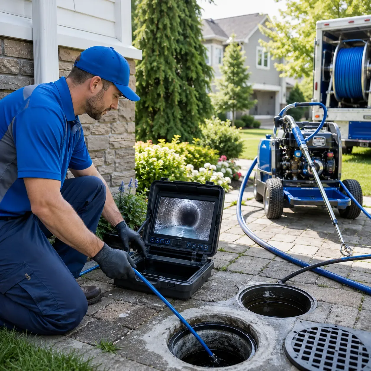 Outdoor drain cleaning professionals serving Helper, UT
